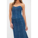 Show Me Your Mumu Baton Rouge Top in Blue Indigo L Photo 3