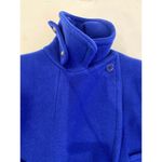 J.Crew Cobalt Blue Thick Wool Nello Gori Peacoat EUC Sz 8 Gold-Tone Buttons Photo 9