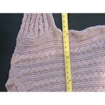 American Eagle Pink Crewneck Large Knit Women Size Medium M Soft Pastel Photo 3