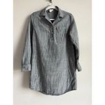 Levi's Levi’s Strauss & Co Women's Striped Woven Sleep Shirt w/Pockets Blue Size Small Photo 5