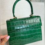 MATEO Emerald Croc Elizabeth Bag Green Photo 4