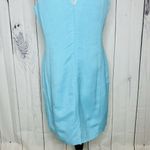 Jade Melody Tam Sleeveless Embroidered Dress Turquoise Gold Sz L V Photo 11