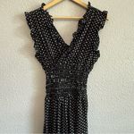 Max Studio NWT‎  Wide Leg Ruffle Polka Dot Jumpsuit Size Small Photo 1