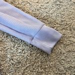 American Eagle  lilac purple waffle knit long sleeve Sz L Photo 5