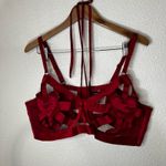 Torrid  Curve Womens Plus 4 4X Red Strappy Lace Satin Bralette Heart Romantic NEW Photo 1