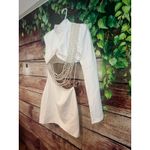 Boutique Blithe Mini White Dress Sexy Cutout PEARL Embellish Bride Bridal Party Club S Photo 3