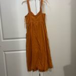 TALULAH La Maison Orange Ablaze Midi Dress Size Large $260 Photo 3