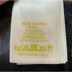 Kate Spade  NY Black Linen White Geometric Embroidered Lining Shorts sz US 2 NEW Photo 10