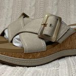 Yellow Box Adaline Platform Wedge Sandals in Taupe Photo 1