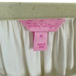 Lilly Pulitzer  Briony White Resort Lace Trim Long Sleeve Lightweight Blouse XL Photo 6