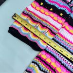 Colorful Striped Knit Sweater Pink Size L Photo 5