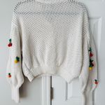 Farm Rio Crochet 3D Fruit Embellishments Sweater, Size M Photo 12