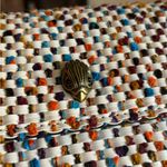 Kurt Geiger Authentic Leather/braided magnetic closure flap eagle head Crosby Photo 7