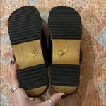 Kelsi Dagger  Brooklyn Hibby studded wood bottom clog leather fringe top size 9.5 Photo 6