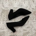 SheIn Pointed Toe Faux Suede Chunky Heeled Pumps Photo 4