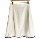 Max Mara  Weekend Cream Tweed A-Line Knee Length Skirt Size 8 Photo 0