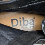 Diba Suede Leather Buckle Zip Stacked Block Heeled Bootie Black 7 NIB Photo 7