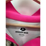 Mossy Oak  Quarter Zip Pullover Camo Women Small Brown Pink Fleece Lined Photo 6