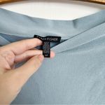 Eileen Fisher • Washable Stretch Crepe Shift Dress boat neck aqua blue Photo 3