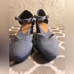 Castaner Blue Denim Espadrille Wedge Shoes made in Spain summer business casual Size 7 Photo 8