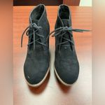 Urban Outfitters  Black High Wedged Lace Up Bootie Photo 2