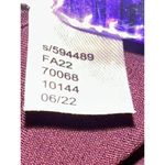 Ann Taylor Small Burgundy Smocked Shoulder Blouse Flutter Sleeve Top Fall Photo 9