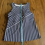 Lands' End  Womens Blue White Striped High Neck Tankini Swim Suit Top Size 8 Photo 4