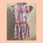 🆕Lightweight Lavender Peach Tie Dye Romper M🆕 Orange Size M Photo 4