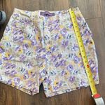 Gloria Vanderbilt  Purple and Yellow Floral Bermuda Shorts Photo 6