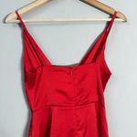 Showpo Cloud Cover Faux Wrap Ruffle Mini Dress Womens 2 Red Cocktail Party Girly Photo 10