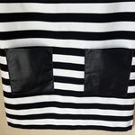 Club Monaco Black And White Striped Shift Dress Photo 2