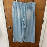 Garnet Hill Pull-On Wide Leg Chambray Pants. Size XL. Photo 4