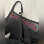 Jantzen NWT!  Embroidered Black Bikini Swim Top Photo 6