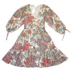 NWT Cara Cara Millbrook in Ivory Bird Paisley Floral Cotton Dress M Size M Photo 0