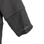 Moche Black Mesh Panel Crop Top Size XXS Athletic Short Sleeve Streetwear Photo 1