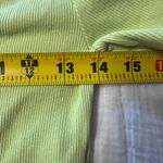 ZARA  Rushed Ribbed Crop Lime Green Tank Top Size Medium Photo 1