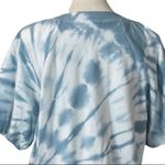 Z Supply Women's Blue White Tie Dye Short Sleeve Sweatshirt Top Size XL Photo 7