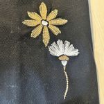 Worth Black Embroidered Floral Wide Leg Pants 6 Bobo Hippie Festival Vacation Photo 12