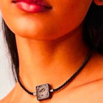 Free People NWT  Sunshine Express Glass Choker in Black Photo 0