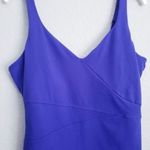 Under Armour ‎ Royal Blue V-neck Athletic Tank Built In Bra Photo 1