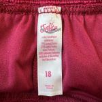 Justice Cranberry Colored Crochet Shorts Photo 4