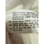 ZARA NEW White Short Puff Sleeve Lace Up Back Square Neck Mini A Line Dress XL Photo 5