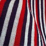 Vintage 80s 90s Karen Lessly Mod Daisy Flora Navy Open Front Cardigan Sweater‎ S Blue Photo 4