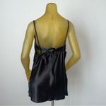 Cowl Neck Silky Slip Open‎ Back Mini Dress Nightie Lingerie Black Photo 3