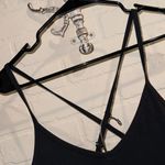 Old Navy  bodysuit power chill 7/8 black medium stretch NEW cami style Photo 3