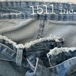 1511 Inc Frayed Paperbag Denim Skirt Blue Size 6 Photo 3
