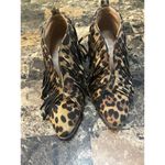 Beast Fashion  Fringe V Cut Leopard Boots Photo 8