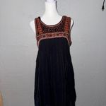 Free People  Aztec Bib Beaded Embroidered Dress Size Small Photo 1
