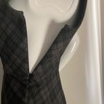 White House | Black Market WHBM Sleeveless Asymmetrical Stretch Plaid Peplum Top XXS Photo 6