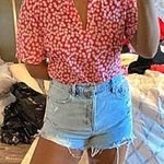 Order plus Pink And White Flowered Blouse Photo 0